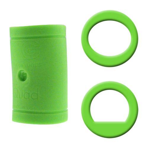 Turbo Quad Classic Finger Grips - Green - Power Lift / Oval