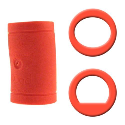 Turbo Quad Classic Finger Grips - Orange - Power Lift / Oval