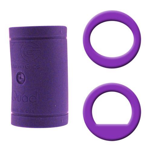 Turbo Quad Classic Finger Grips - Purple - Power Lift / Oval