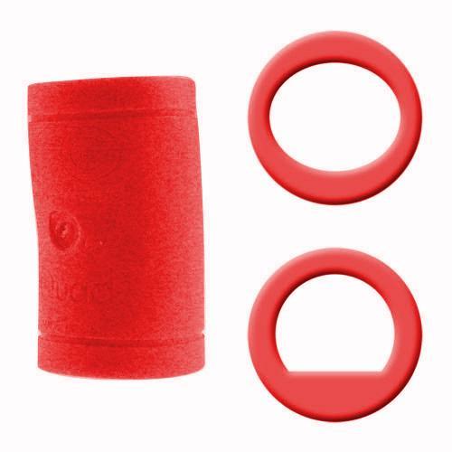 Turbo Quad Classic Finger Grips - Red - Power Lift / Oval