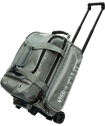 Vise 2 Ball Economy Roller Gray bowling ball bag