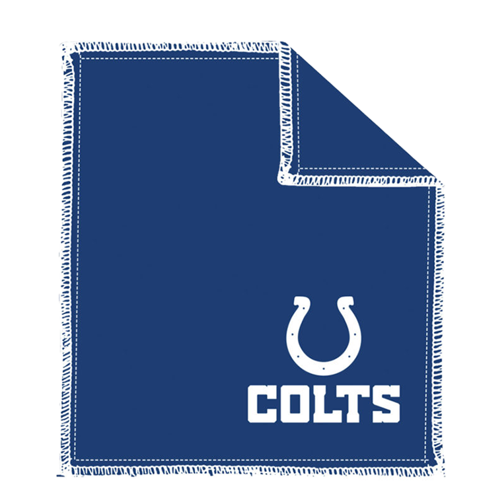 NFL Shammy Indianapolis Colts Ultimate oil removing pad Leather on both sides Restores tacky feel for better ball performance Embroidered logos 8" x 7.5"