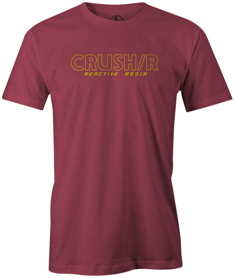 The perfect t-shirt for you if you loved the Crush/R Reactive Resin bowling ball! This is the perfect gift for any ebonite bowling fan or avid bowler! Tommy Jones, Tshirt, tee, tee-shirt, tee shirt, Pro shop. League bowling team shirt. PBA. PWBA. USBC. Tournament t-shirt. Men's. Bowling ball. 