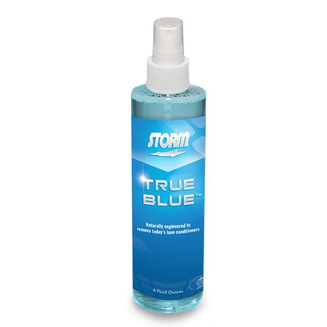 Storm's True Blue high performance bowling ball cleaner successfully combines two plant extracts into a safe, powerful, all-natural biodegradable cleaner. It is composed of all-natural polyphenolics extracted from root vegetables. It contains no toxic petrochecmicals or harsh benzene derivatives and will not irritate the skin or eyes. 8oz.