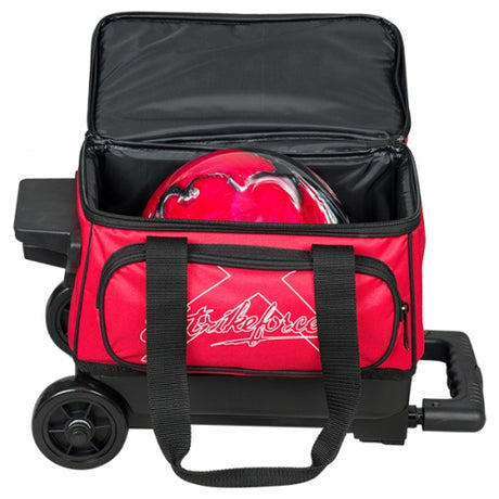 Hybrid single bowling ball roller bag