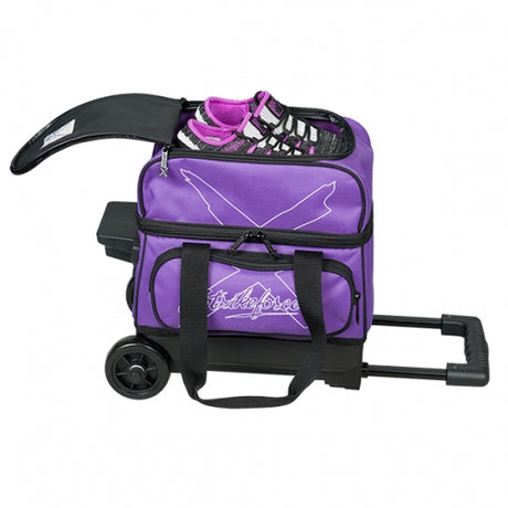 Hybrid single bowling ball roller bag